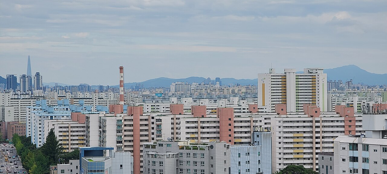 서울의 대단지 아파트 전경